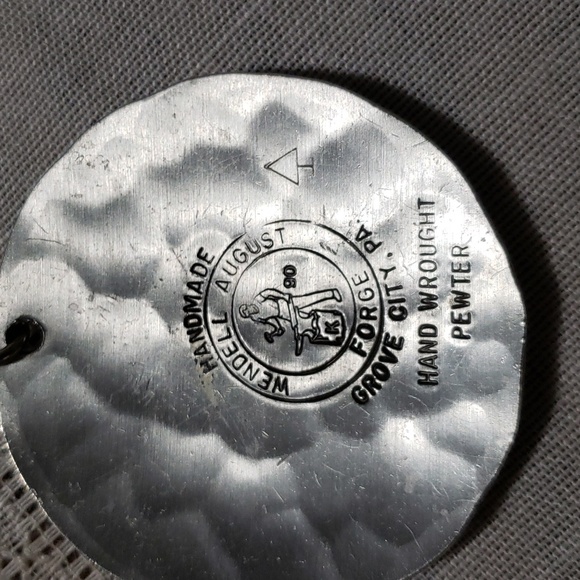 Wendell August Forge Handcrafted Pewter Butterfly Necklace - Picture 2 of 4